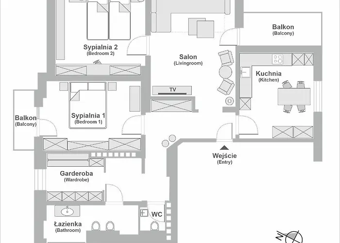 Sanhaus - Fantazja - Z Dwoma Balkonami - 100 M2 Appartement *